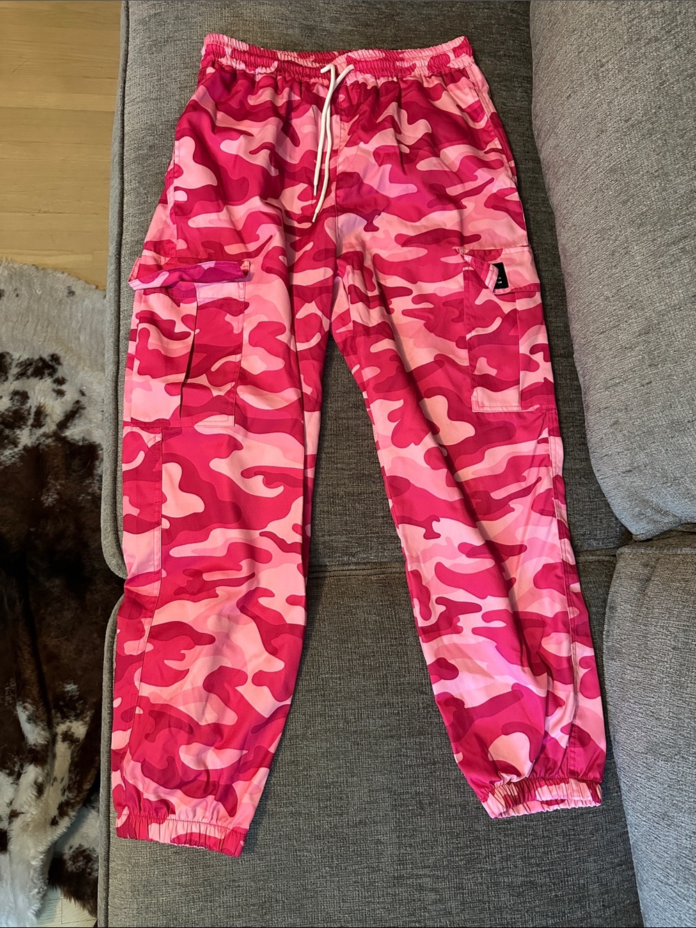 Pink Camo Women’s Cargo Jogger Pants